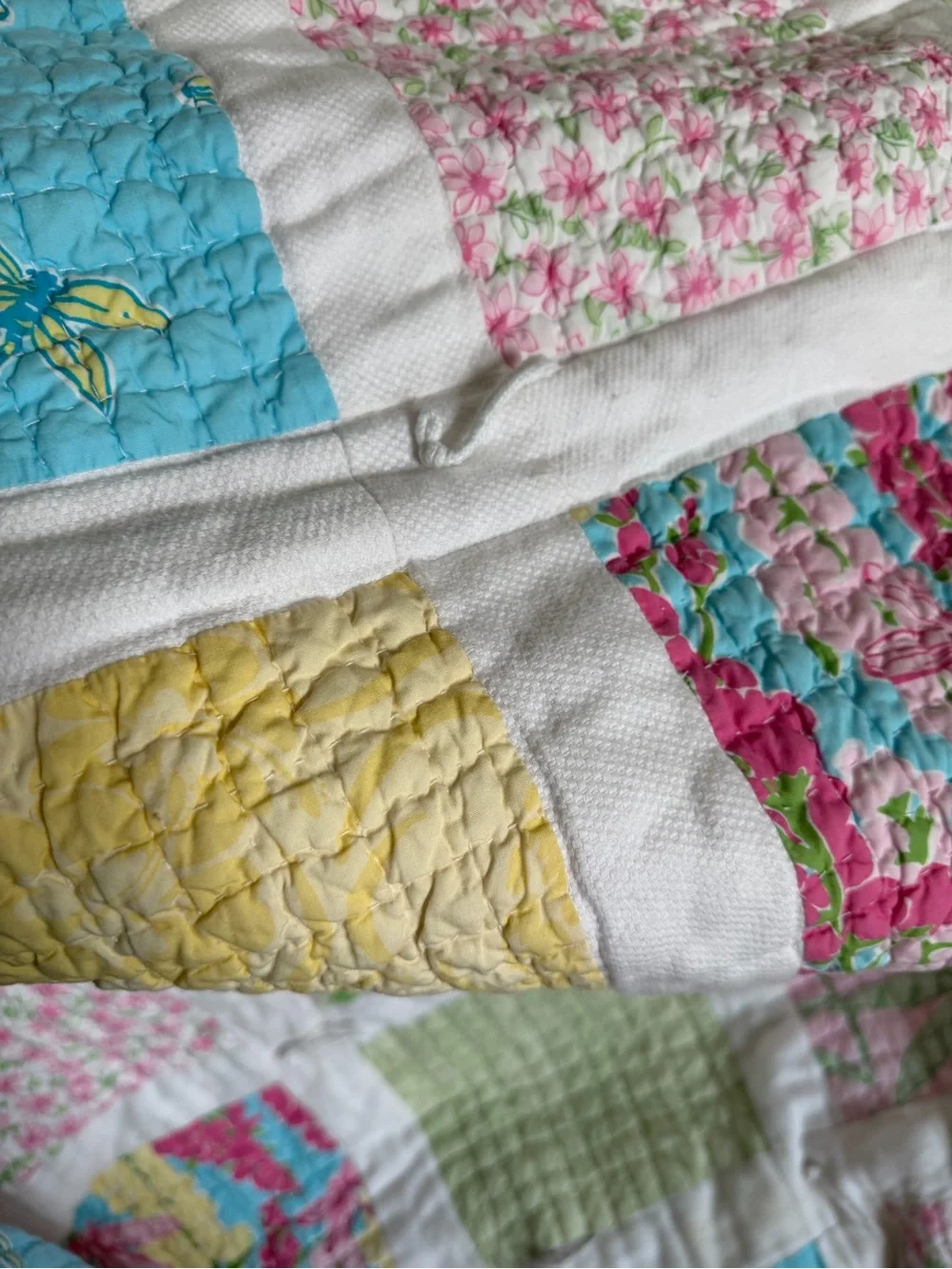 Lilly Pulitzer Patchwork Quilt